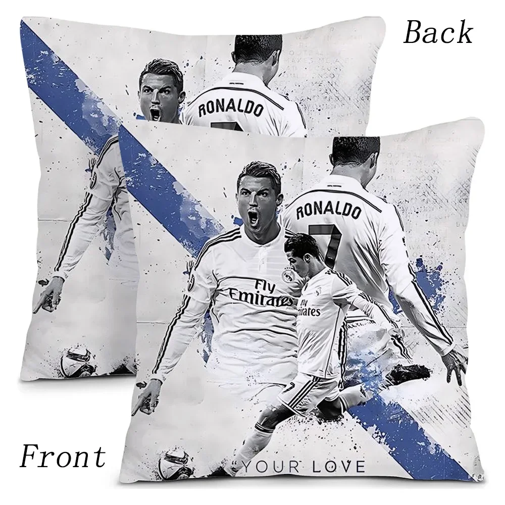 Pillow Covers Decorative CR7 Cushions Cover for Sofa Pilow Cases Pillowcases 50x50 Pillowcase 40x40 Throw Pillows Car Decoration