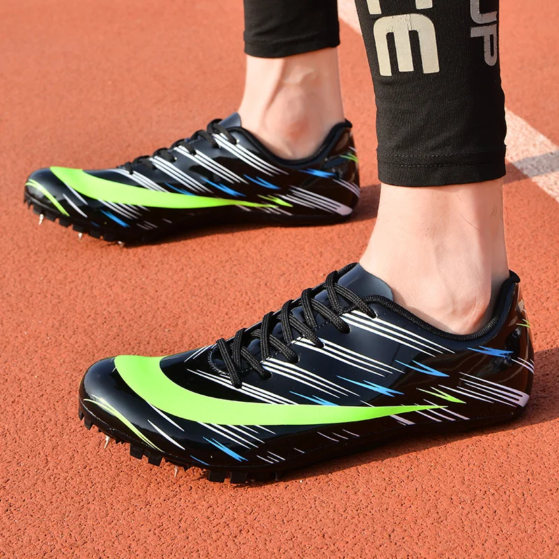 New Track and Field Spikes Shoes Men Professional Women Race Running Shoes Athletic Adults High Jump Long Jump