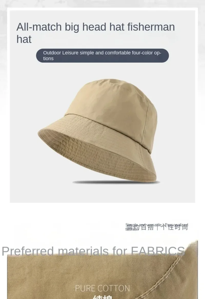 Cappello da sole impermeabile per teste grandi uomo e donna_voghion.com