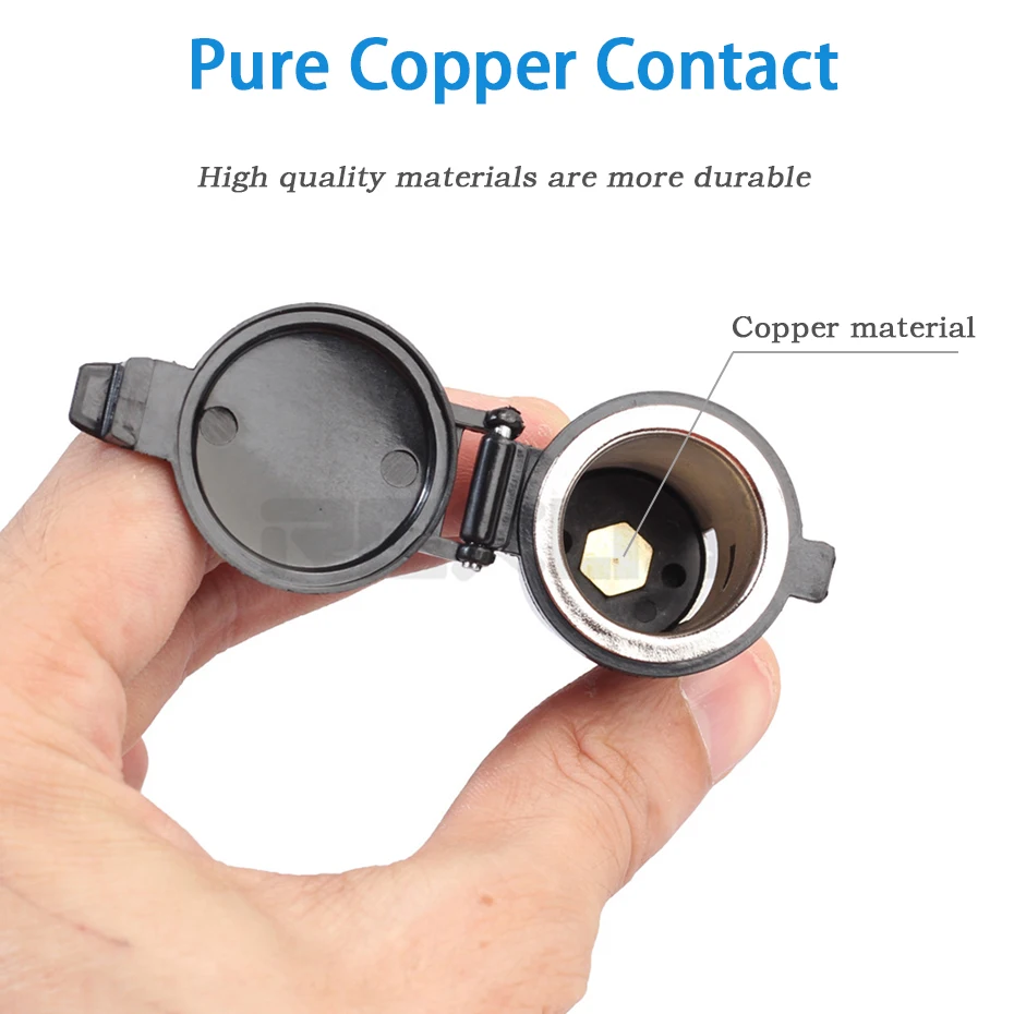 Auto Car Cigarette Lighter Adapter 12V/24V Power Plug Outlet Parts ...