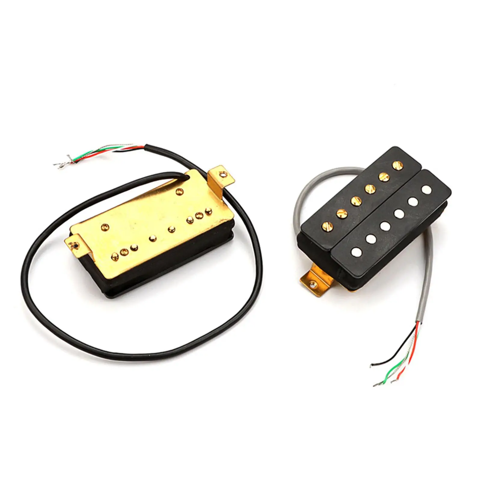 

2 Pieces Double Coil Ceramic Pickup for 6 Strings Guitar Low Noise Professional Musical Instruments High Output Humbucker Pickup
