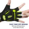 MOREOK Bike Cycling Gloves Half Finger Breathable 5MM Gel Pads  Bicycle Gloves Shock-Absorbing Mountain Bike Road Biking Gloves 3