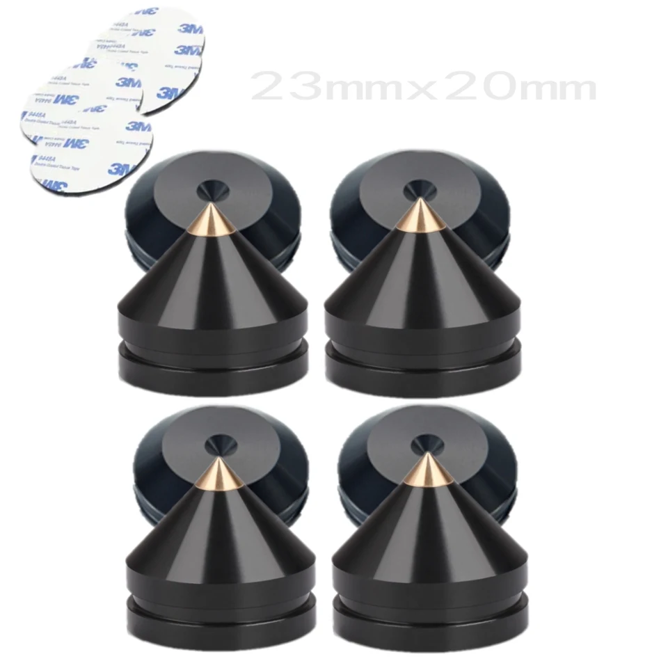 Speaker Spike Schokdemper, Set Van 4 Aluminium Luidspreker Voetstabiele