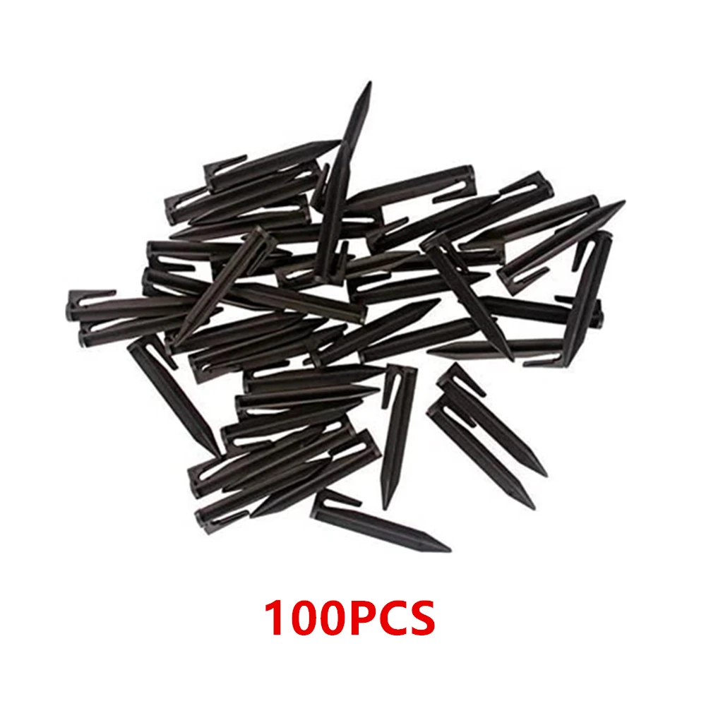 

100PCS Garden Lawn Mower Peg Boundary Nail Ground Spikes Fixing Pins for Laying Boundary Cables Robotic Lawn Mower Accessories