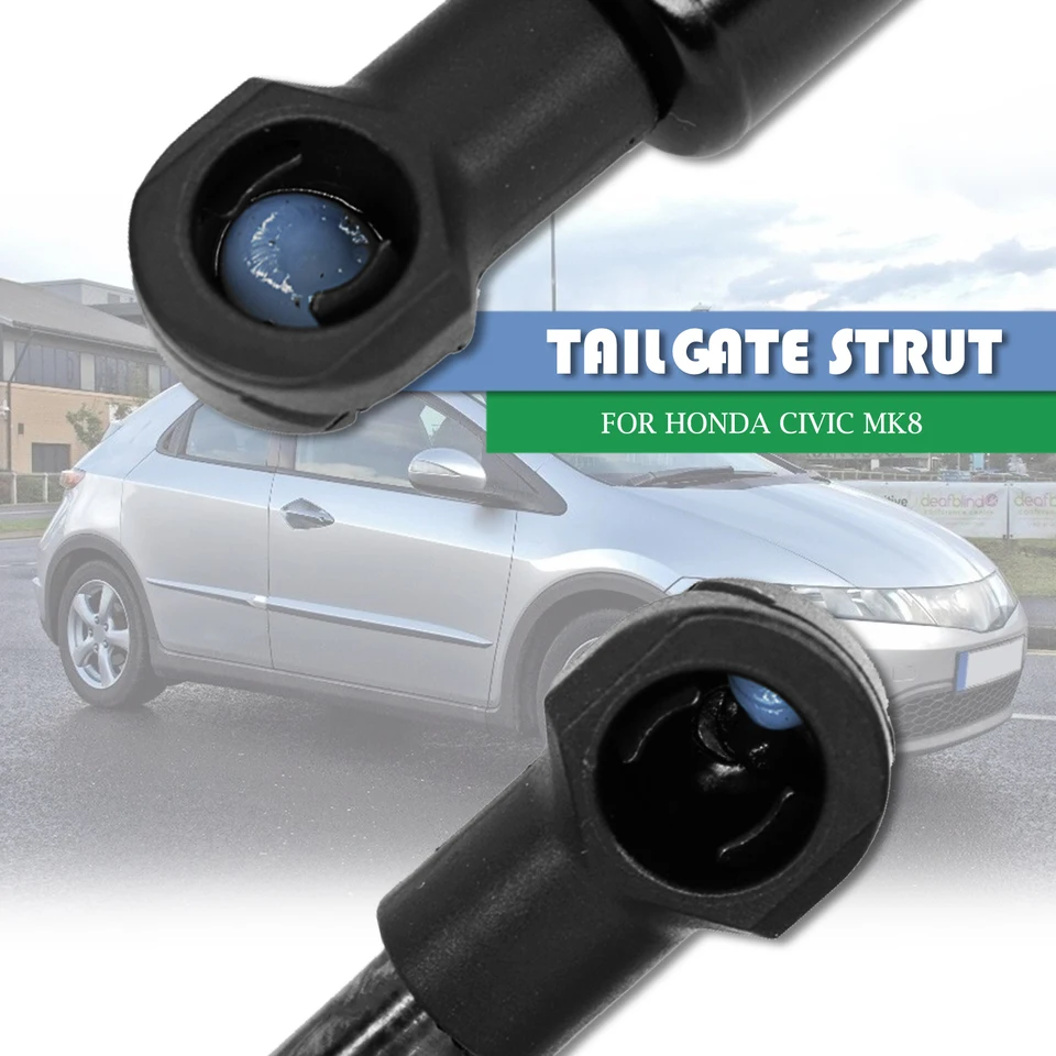 BIAREN 2 Leviers à Gaz Pour Hayon Arrière Honda Civic Mk8 2005 Et Suivantes Système De Support De Levage 465 (N) 640 MM 74820SMGE03