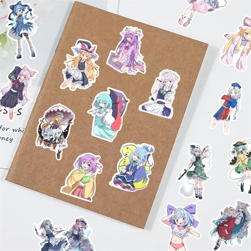 Touhou Project Sticker 100pcs/set for Skateboard Phone Case Laptop etc
