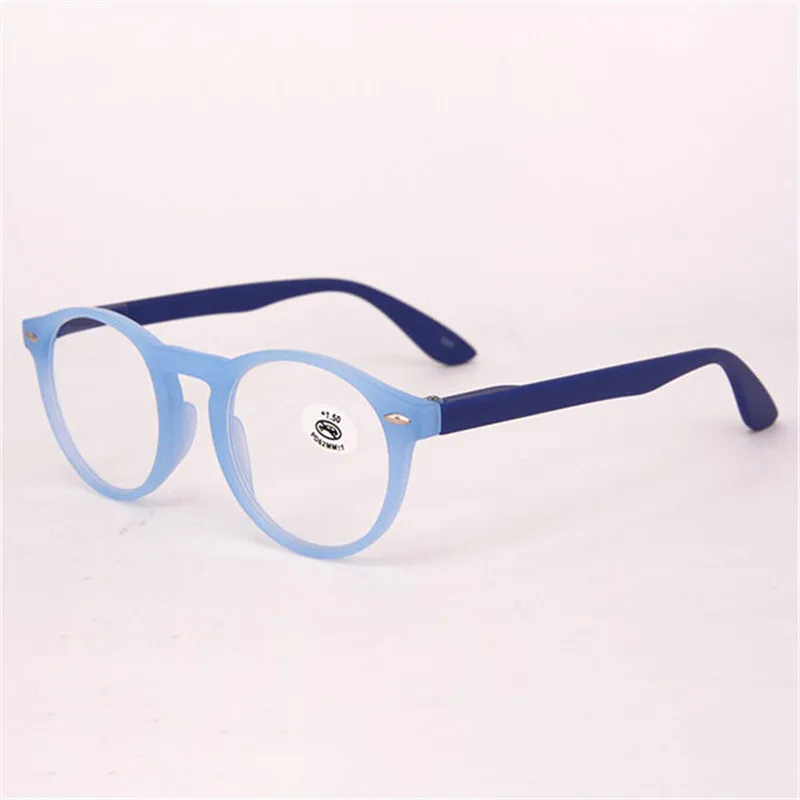 Ultralight Red Leopard Print Vintage Round Reading Glasses - Fashionable Eyewear