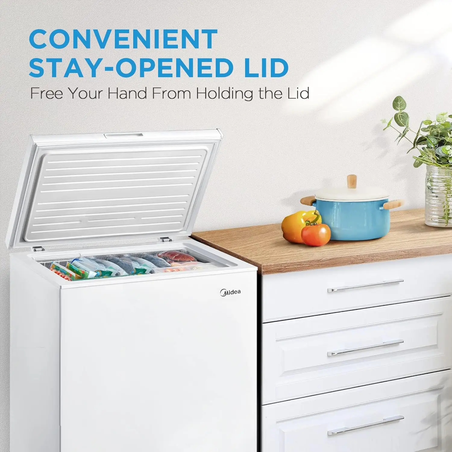 Chest Freezer, 7.0 Cubic Feet, White
