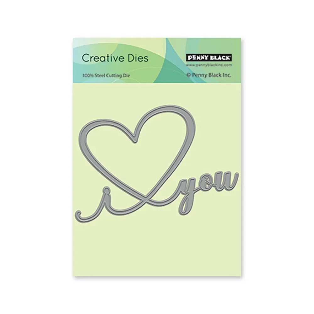 

I Heart You metal die cutting DIY die molds scrapbooking paper making cuts crafts handmade