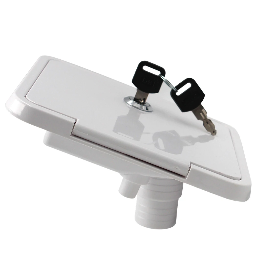 Universal controllable White Gravity Water /water intake Fill Dish Lock Keys RV Trailer Camper for RV Trailer Universal controllable White Gravity Water /water intake Fill Dish Lock Keys RV Trailer Camper for RV Trailer
