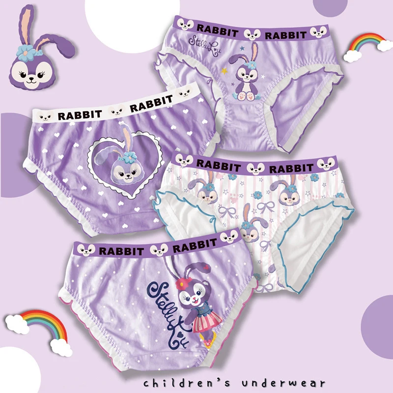 1pcs/Disney Princess Mickey Underpants Kids Spring Autumn Cotton Cartoon  Stellalou Panties for Girl Underpants Clothes Baby - AliExpress