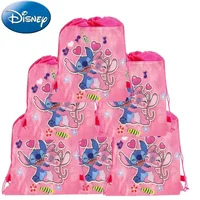 Stitch Disney Backpack Kid Drawstring Bag Party Item Organizer Decorations Travel Storage Bag Baby Shower Supplies Bag Gift 5