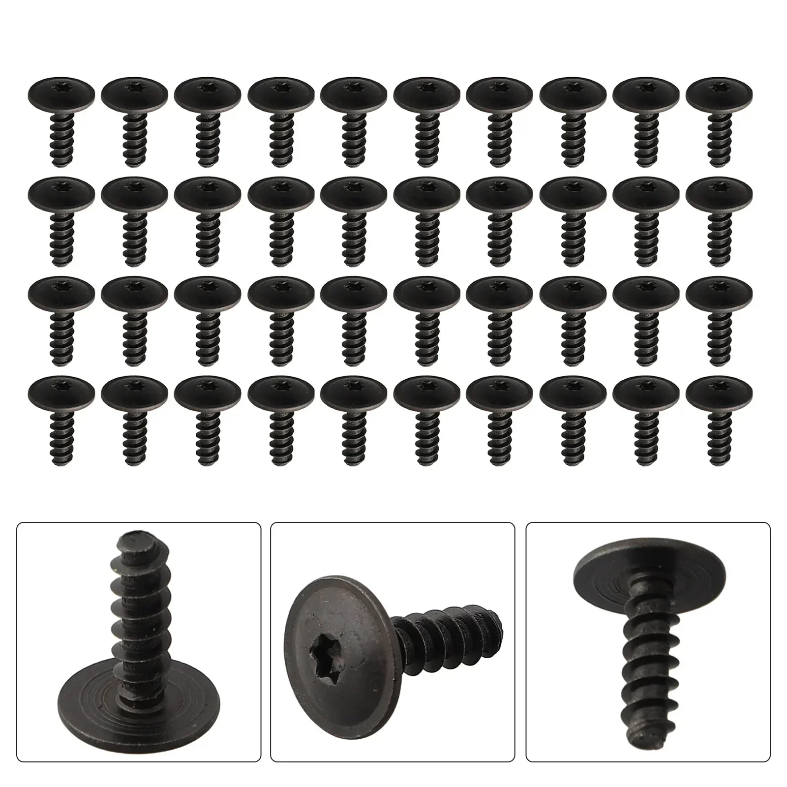 Clamp Clip Metal N90775001 Parts Replacement Splash Guard Vehicle 40pcs/set 40x 40 Pc For Cabrio 00-02 Durable