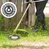 6Inch Steel Wire Wheel Brush Disc Garden Rotary Weed Brush Cutter Head Lawn Mower Universal Trimmer Head Steel Wire Wheel Brush 1