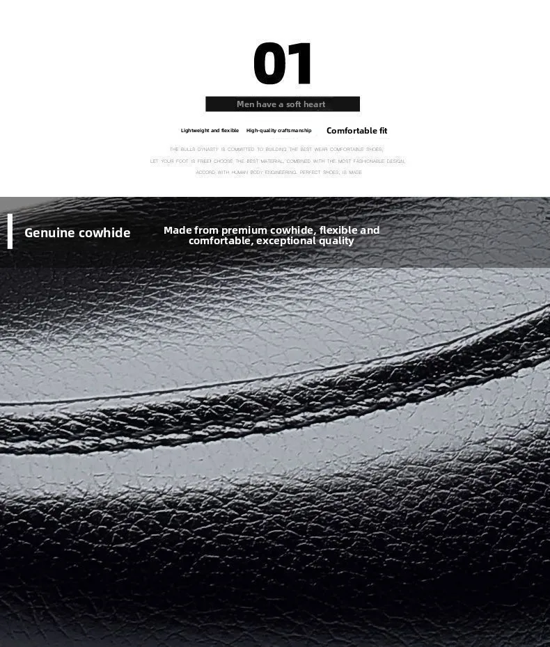 أحذية من الجلد العسكري من الدرجة الأولى أحذية رجال الأعمال غير الرسمية أحذية سفلية ناعمة 100% من جلد البقر بالكامل تخفيضات خاصة