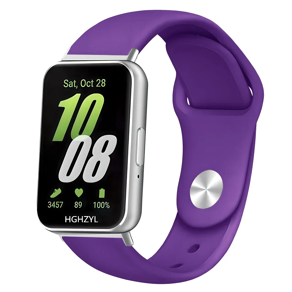 Silicone Sport Strap for Fitness Tracker - Replacement Watchband Accessory