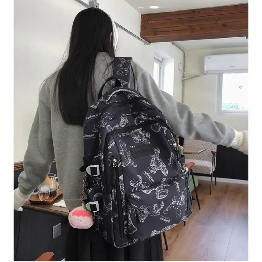 Cute Large Capacity Backpack Nylon Ultra-light Schoolbag Travel Knapsacks Student 3