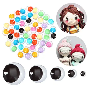 كابوشون زجاجي دائري تصنعه بنفسك ، عيون الدمية ، كابوشون للصور ، مجوهرات مصنوعة يدويًا ، إكسسوارات حرفية ، ظهر مسطح ، 6 ، 10 ، 16 ، 20 ، 25 ، 50