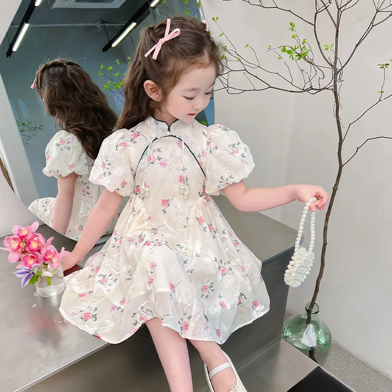

Girls Cheongsam Thin New Baby Girl Hanfu Princess Summer Children'S Dress