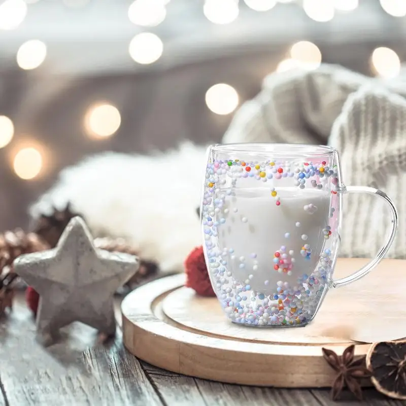 

Double Walled Glass Coffee Mugs Transparent Insulated Double Wall Glass Cup Heat Resistant Aesthetic ClearGlass Coffee Mug