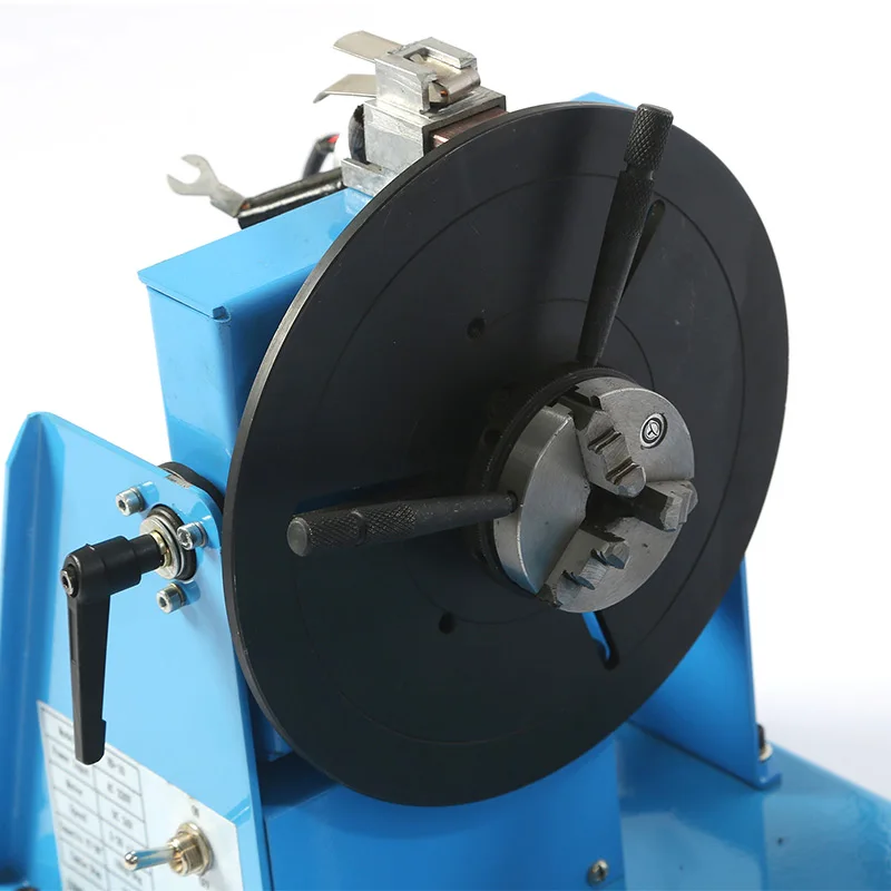 Welding Turntable Rotator Tilte Table for Annular Welding 10KG Rotary Welding Positioner 65mm chuck cartridge optional