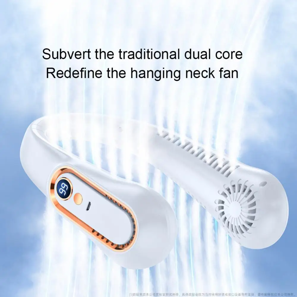 

Hanging Neck Fan Digital Display Cooling Fan Portable Summer Air Cooler Bladeless Fan Rechargeable Ventilador Electric Fans
