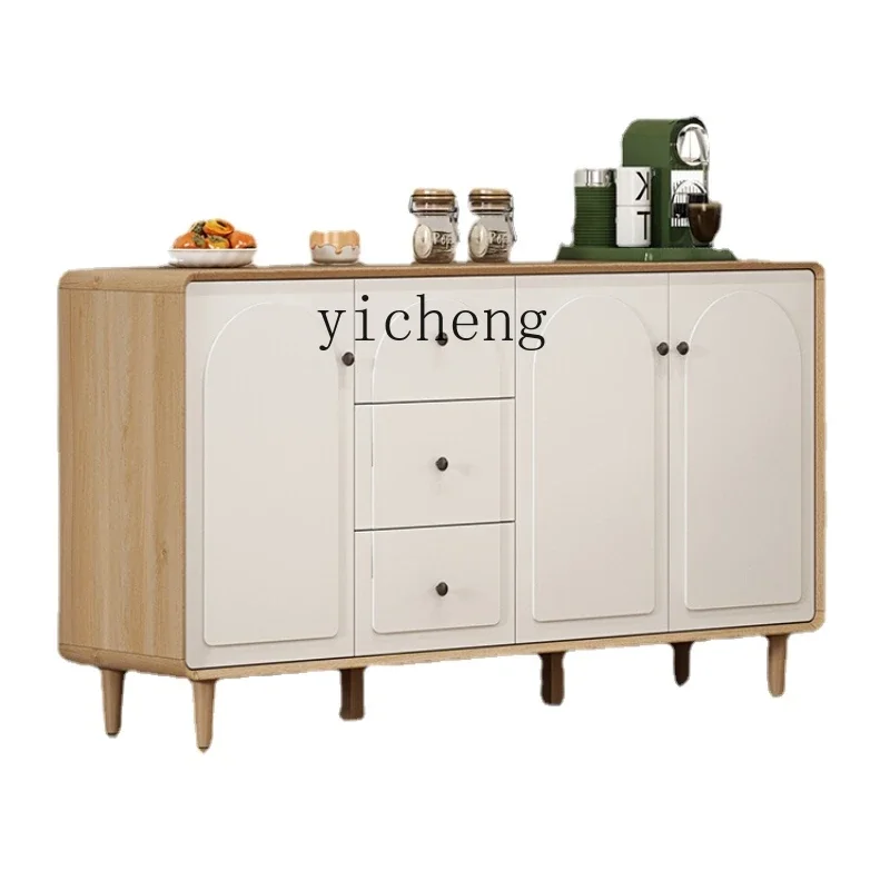 

XL Sideboard Cabinet Living Room Locker Integrated Wall Solid Wood Tea Storage