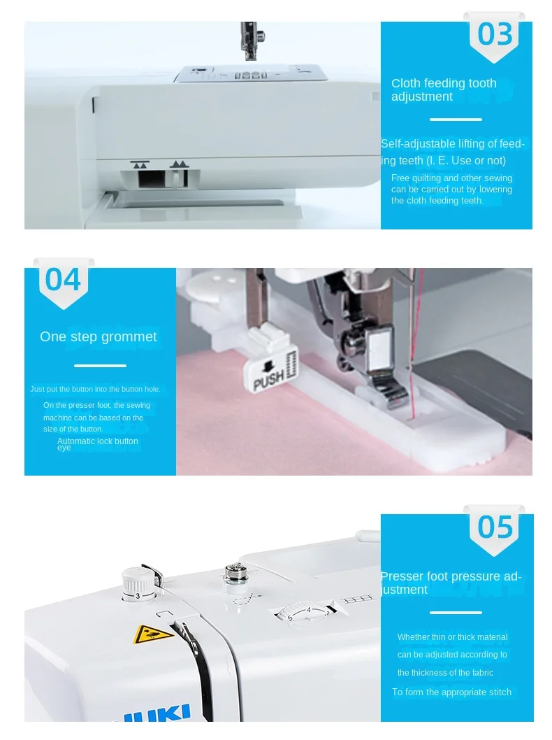 Heavy Machine 80H Home Electronic Fully Automatic Sewing Machine Desktop Multi f