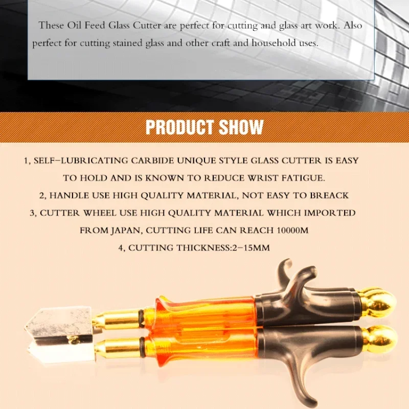 Glass Cutter T-shaped Hand-held with Hard Alloys Cutter Head tile glass cutter tile cutting tool