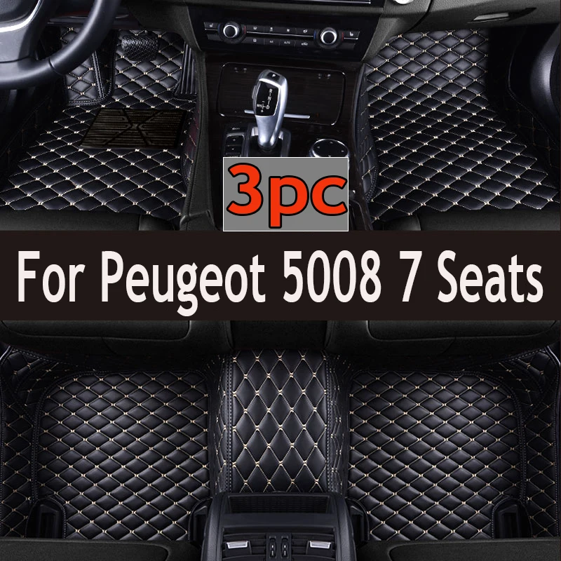 

Car Floor Mats For Peugeot 5008 Seven Seats 2017 2018 2019 2020 2021 Custom Auto Foot Pads Carpet Cover Interior Accessories