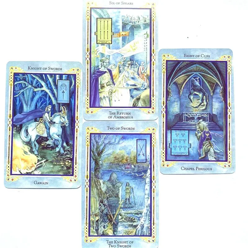 Fast Ship For The Legend Arthurian Tarot Cards English PDF Guidebook Tarot Deck Board Game Fate Divination for Adult Family Gift 3