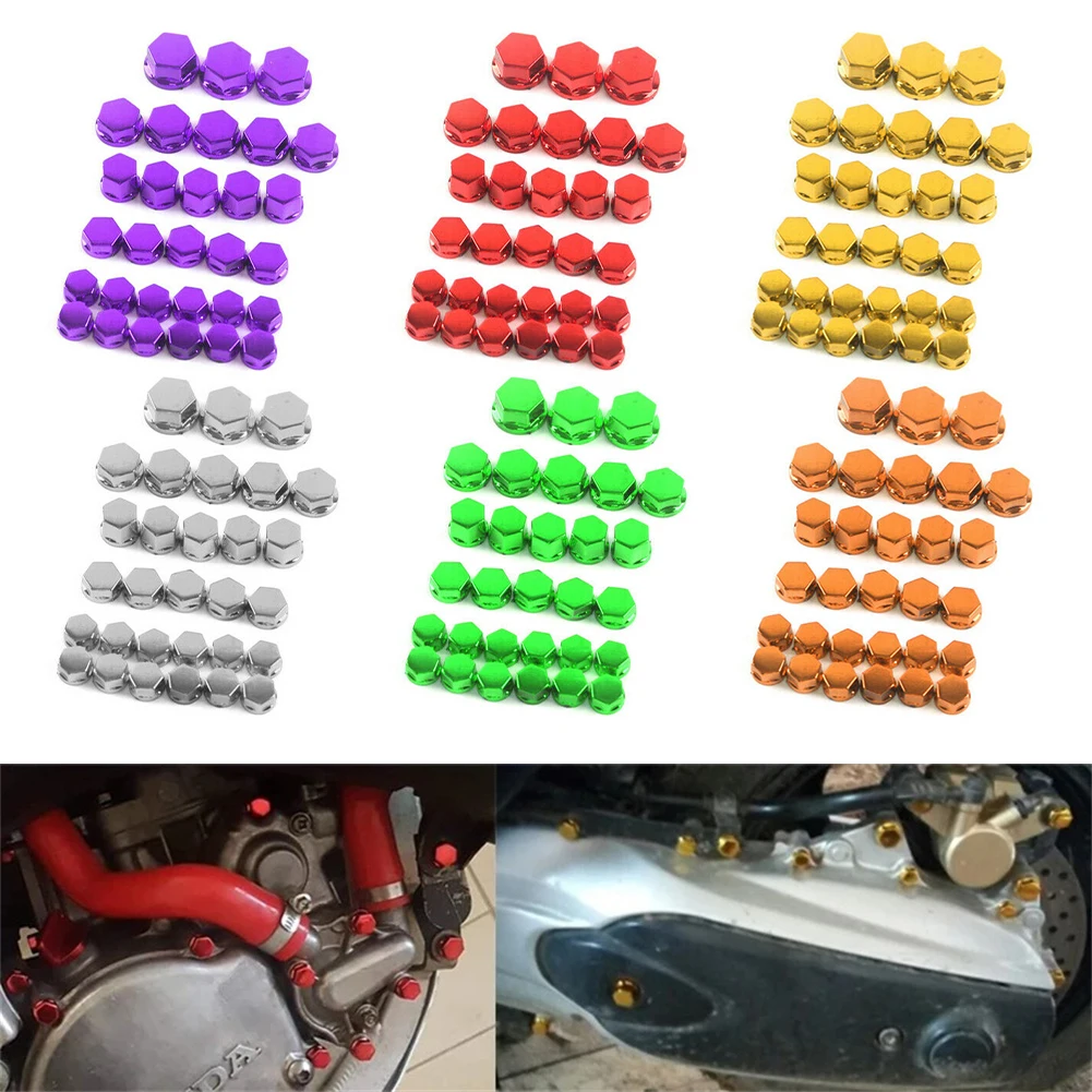 

30Pcs Universal Motorcycle Screw Nut Bolt Cap Covers Accessories For Screw Nut Cover
