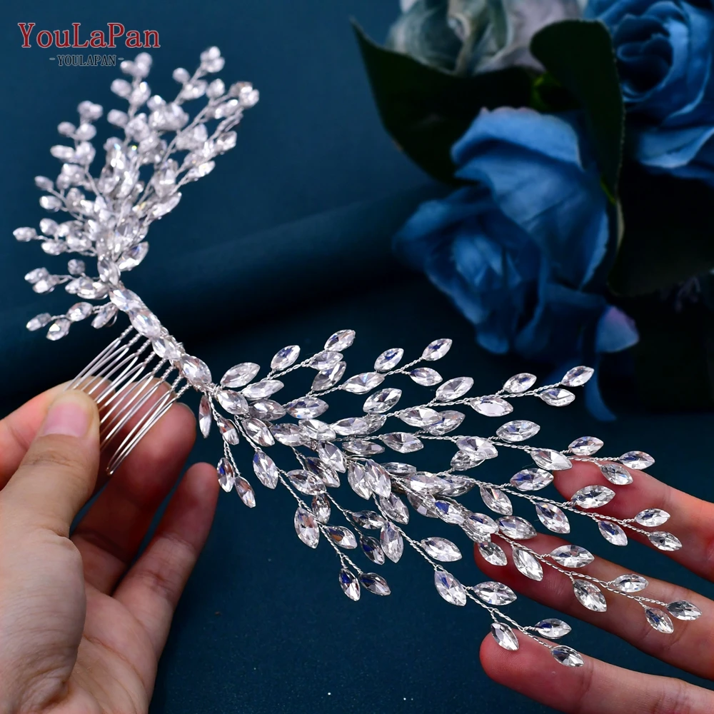 YouLaPan HP276 Rhinestone Wedding Comb Women Hair Accessories Bridal Hair Clips Head Jewelry for Party Bride Girl Headpiece