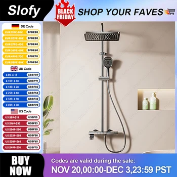 โมเดิร์นจอแสดงผล LED ดิจิตอลระบบฝักบัวมือถือสเปรย์ปืน 2-in-one ชุดฝักบัวสามโหมดมือถือหัวฝักบัว 1