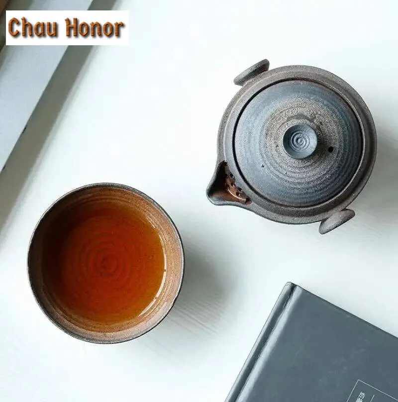 Japanese Ceramic Teapot Gaiwan Tea Cup 1 Pot 1 Cups Porcelain Sets Kung Fu Tea Set Portable Teacup Gaiwan Kettle Tea Cups Mug