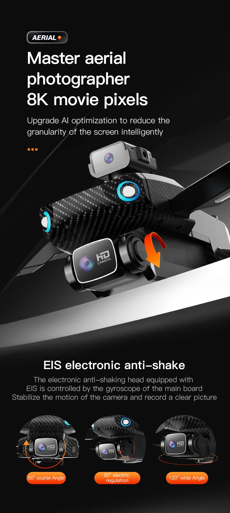 Description Picture 6 of itemBrushless GPS 8K Dual Camera With Obstacle Avoidance RC Quadcopter Helicopter P8 Pro Drone