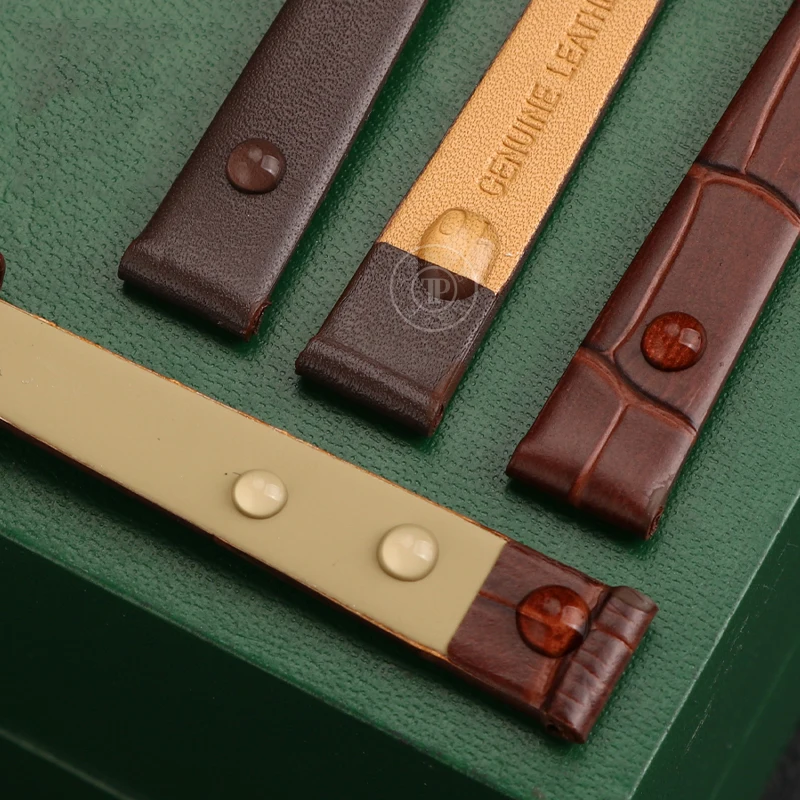 Soft Genuine Leather Vintage Watch Band - Women's Small Width Strap in First Layer Cowhide