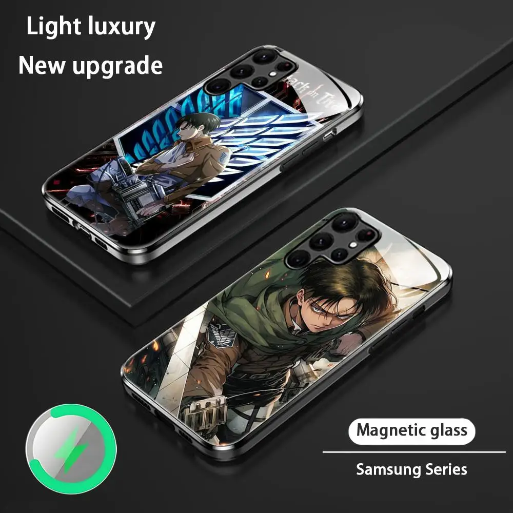 Attack on Titan Levi Magnetic Glass Phone Case
