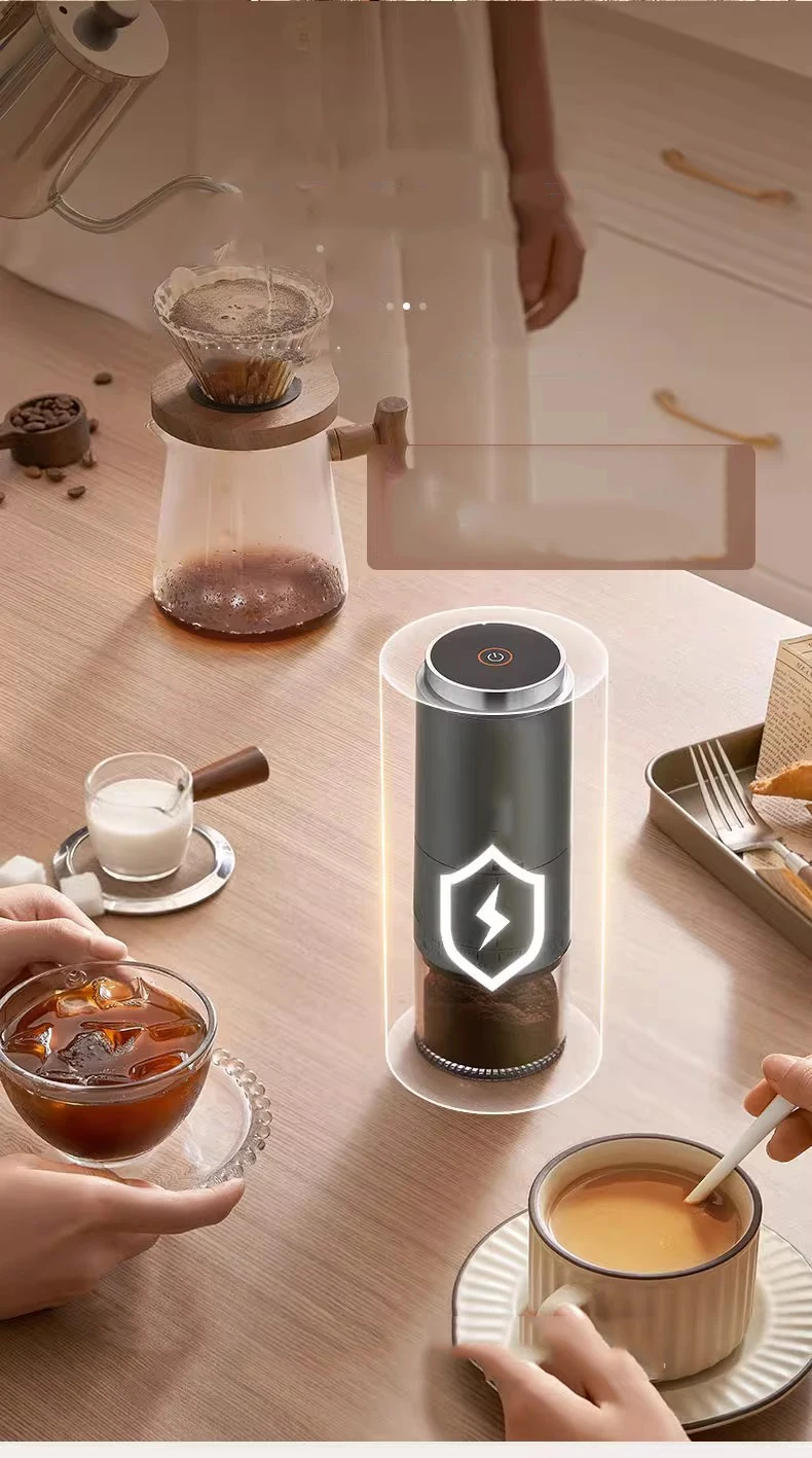 Description Picture 6 of itemPortable Electric Coffee Grinder USB Charging 1500MAH Wireless Fully Automatic Integrated Small Household Coffee Bean Grinder