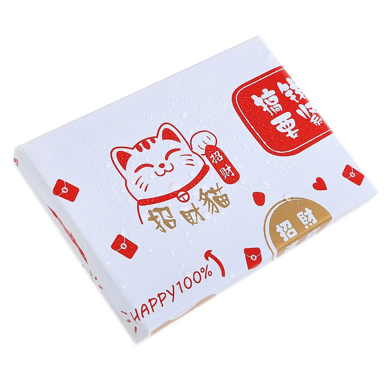 4 Sizes Small Express Bag Lucky Cat Printed Courier Envelope Good Luck Plastic Shipping Envelopes Business Pack Supplies 10Pcs