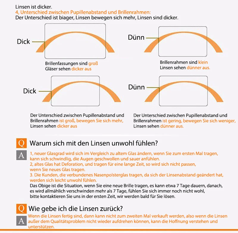 1,61 einzigen Vision Asphärische Optische Brillen Linsen Rezept Objektiv Brillen Rahmen AR Beschichtung und Anti-Scratch Beständig – Detail 11