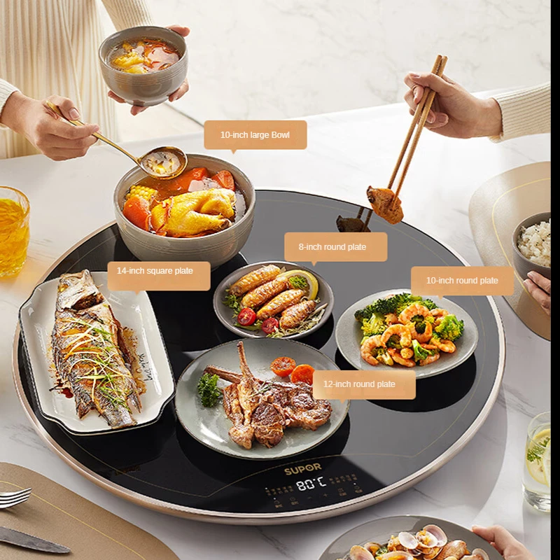 Rotating Plate Electric Food Insulation Board  Food Warmer Electric Board  - Board - Aliexpress