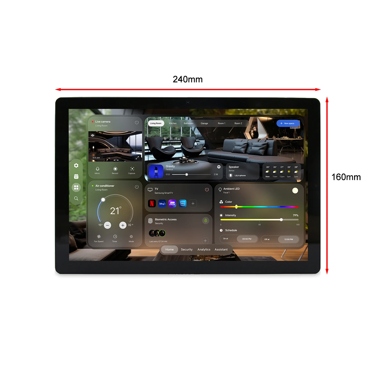 Smart Home Control Panel 10.1” Android POE Tablet Wall Mount Touch Screen Displa