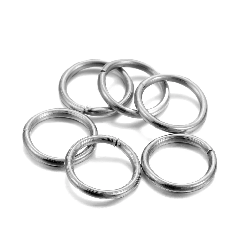 30-200Pcs 3-25mm 스테인레스 스틸 분할 링 오픈 단일 루프 점프 링 커넥터 DIY 쥬얼리 결과 액세서리 만들기