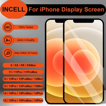PINGSILING Sostituzione Schermo INCELL per iPhone X XR XS MAX 12 13 Mini 14 15 11 Pro Max Plus Display INCELL Touch Screen 3D ﻿