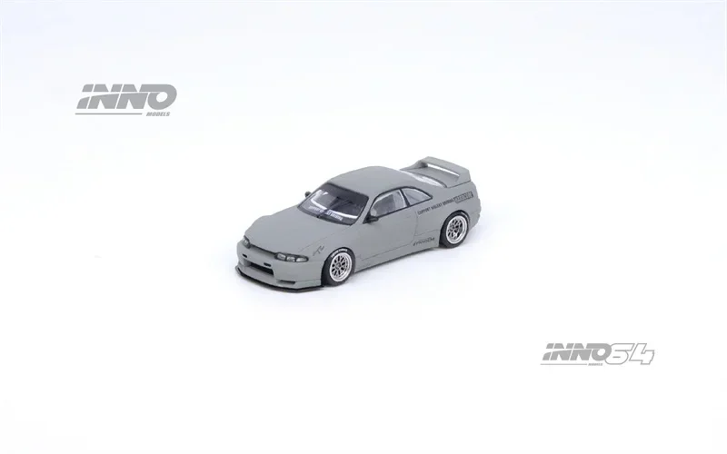 

INNO 1:64 SKYLINE GT-R (R33) Pandem Rocket Bunny серая литая модель автомобиля