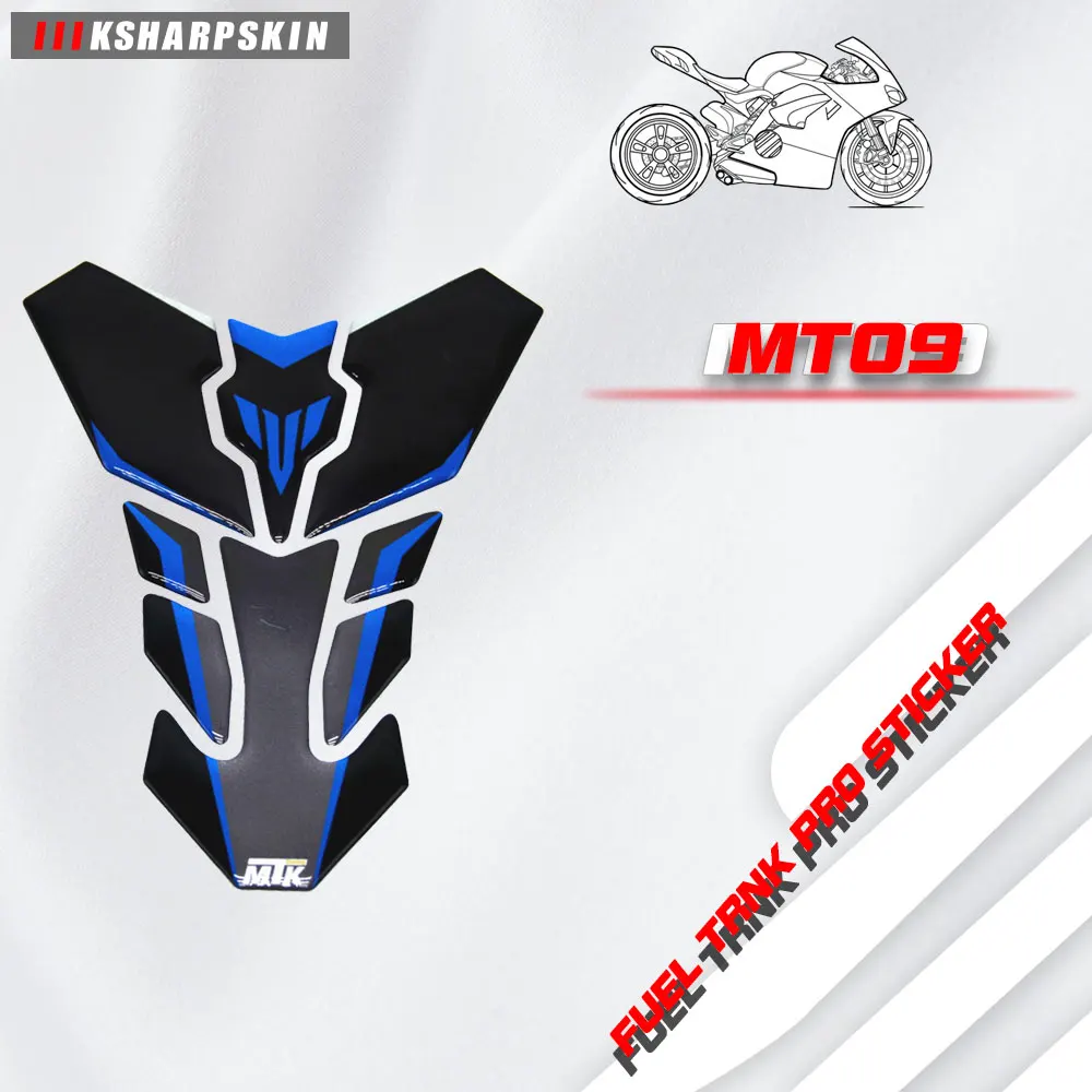 

Fuel tank carbon fiber scratch-resistant stickers motorcycle stickers fish bone decals for YAMAHA MT09 MT03 MT07