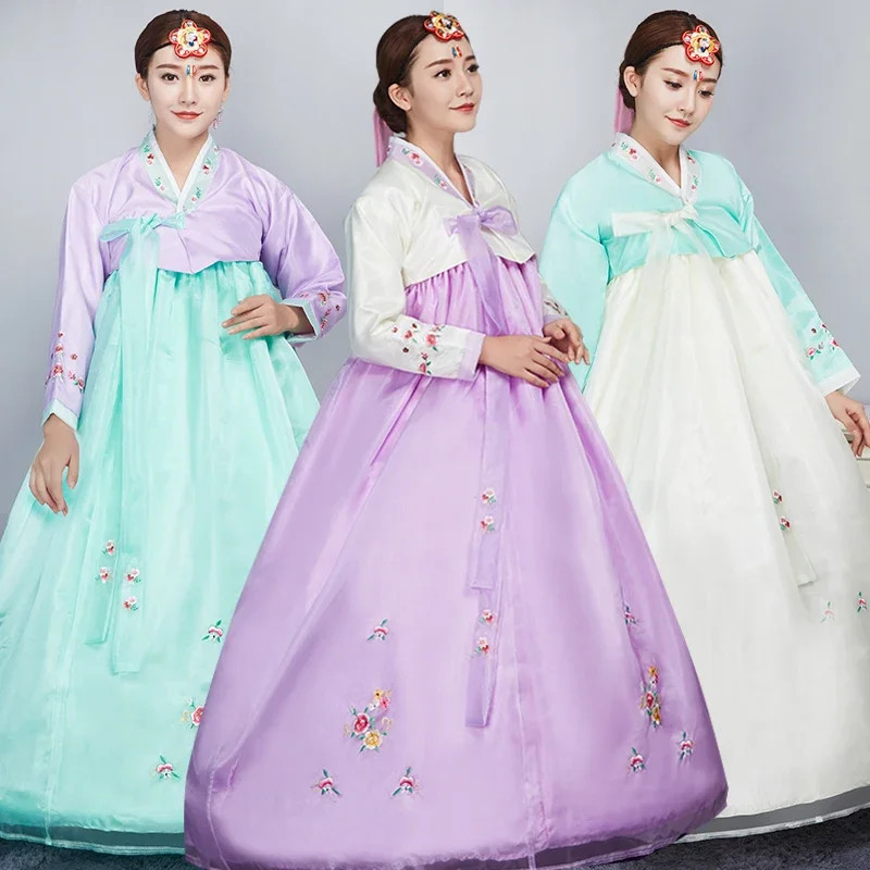 New Year Korean Traditional Korean Hanbok Female Palace Hanbok Dress Ethnic Minority Dance Stage Costume