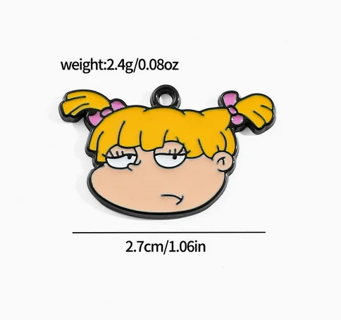 Set of 10 Cute Cartoon Charm Pendants for DIY Jewelry and Accessories Crafting