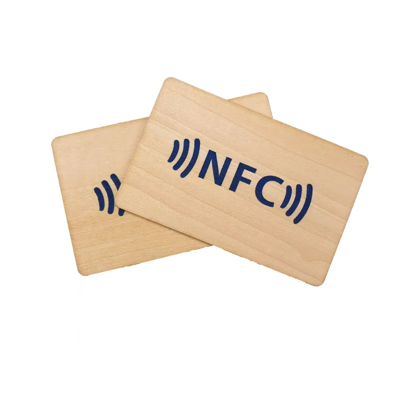 

Black Cards Blank Laser Engraving RFID wooden card with logo Business NFC Card